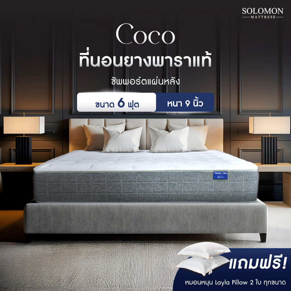 ที่นอน 6 ฟุต SOLOMON รุ่น COCO หนา 9 นิ้ว_8